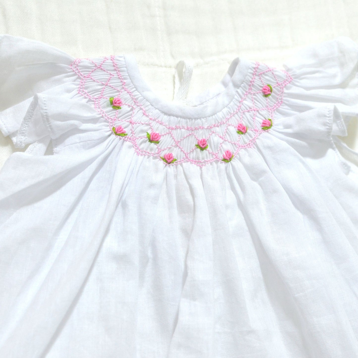 Handmade Bishop Smock Newborn Dress