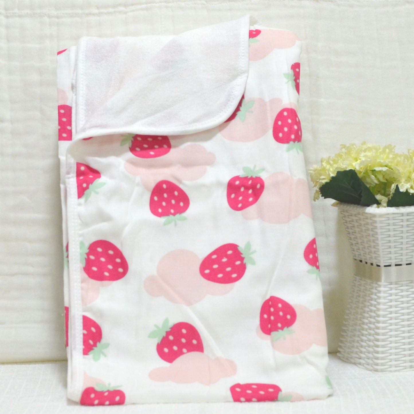 Muslin Cotton and Terry Baby Towel - 90x90cm
