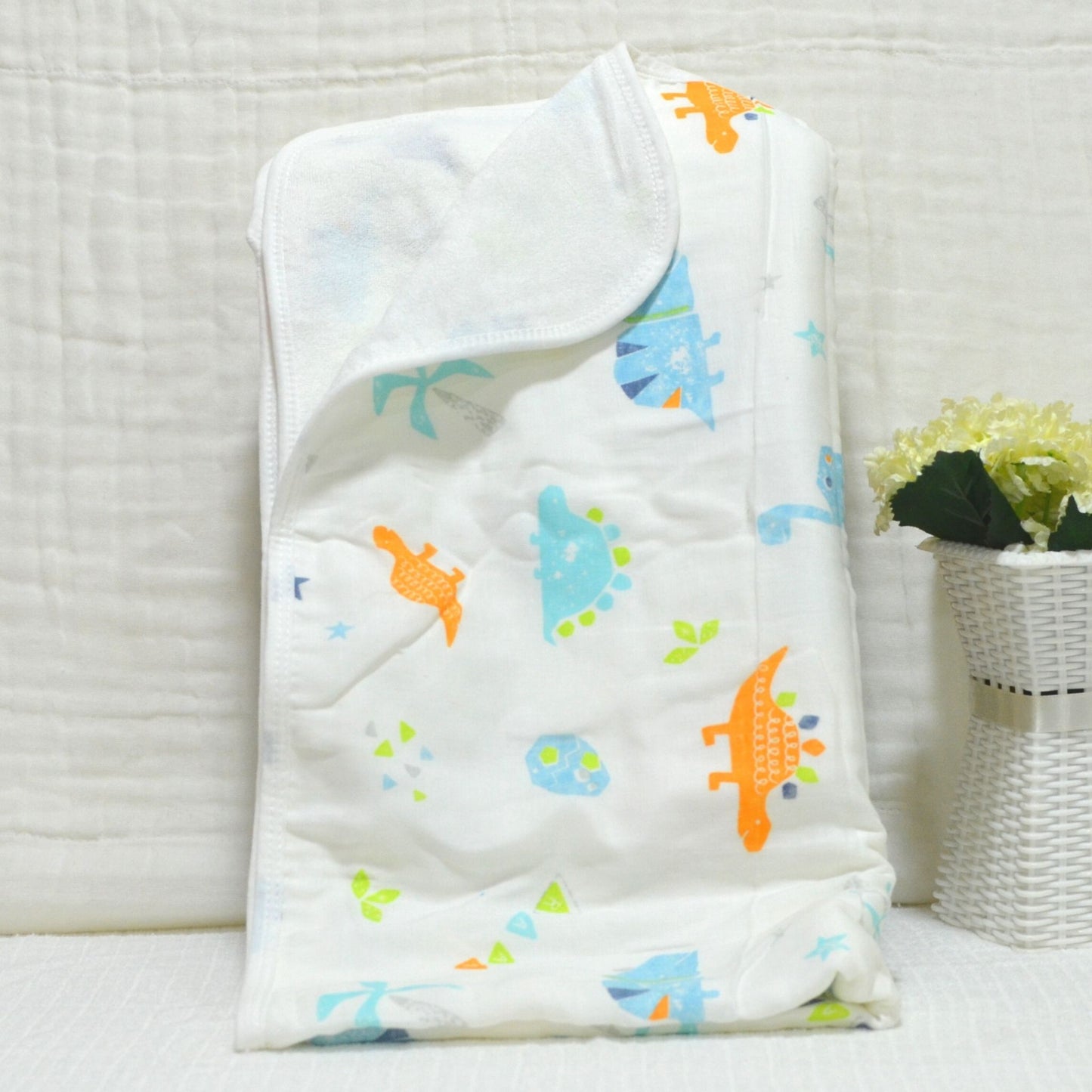 Muslin Cotton and Terry Baby Towel - 90x90cm