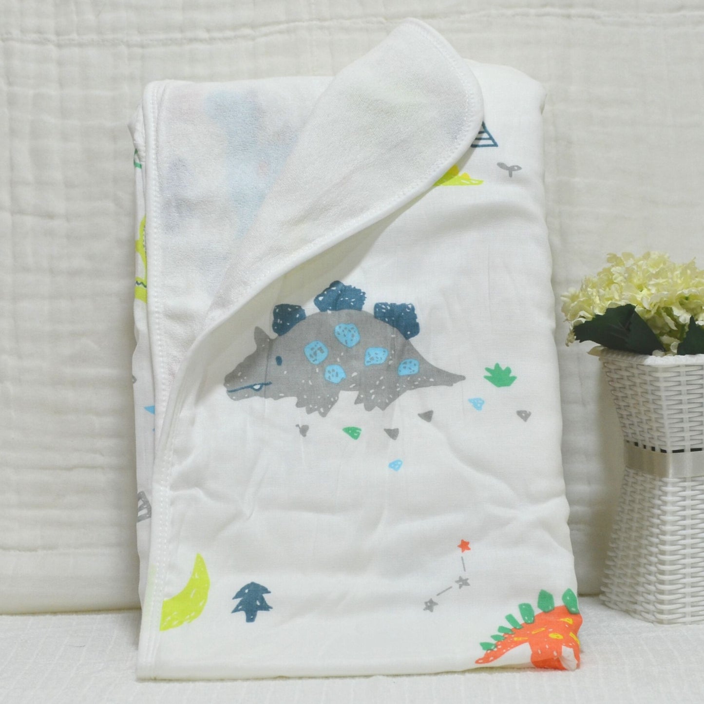 Muslin Cotton and Terry Baby Towel - 90x90cm