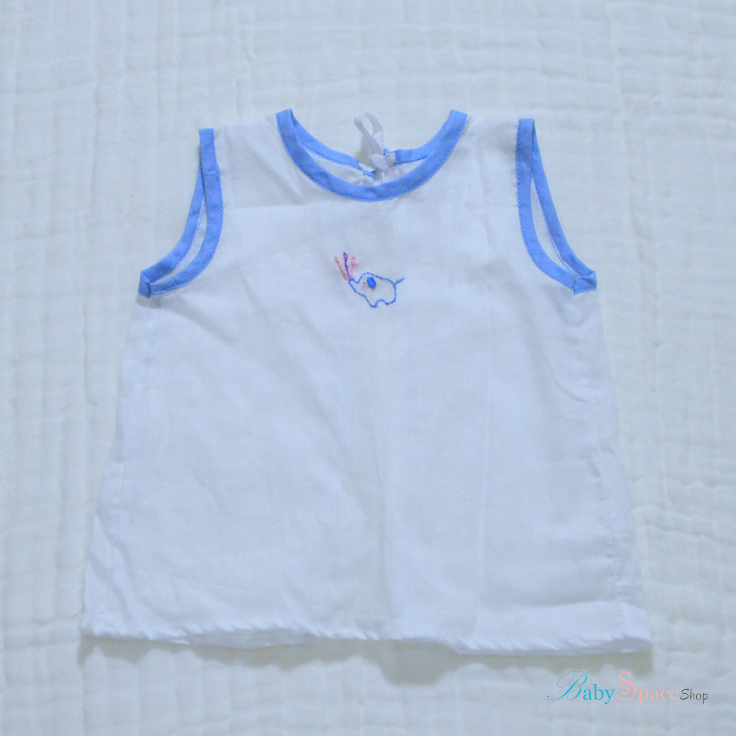 Baby Shirts Blue - Muslin Newborn Size