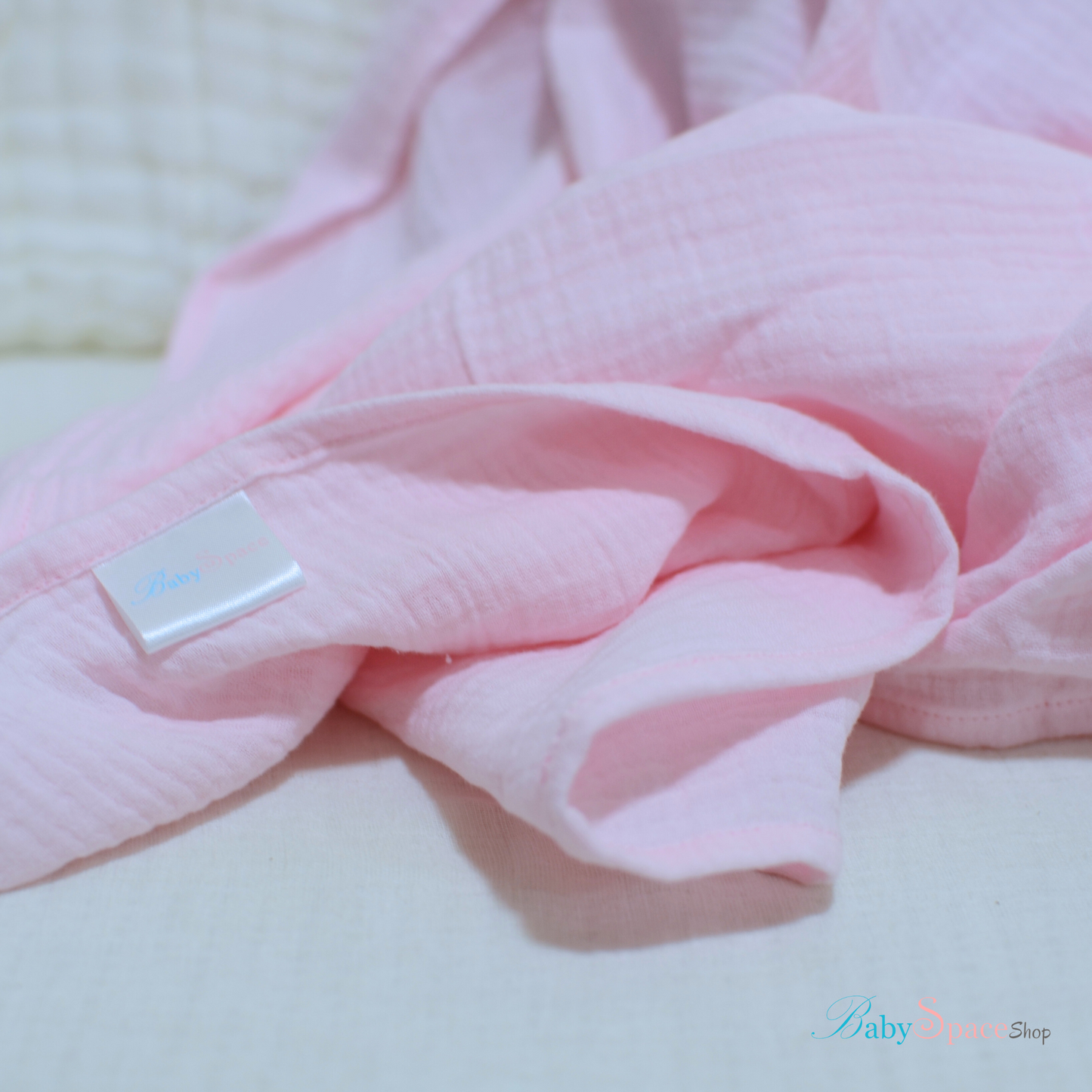 Double Crepe Muslin Cotton Baby Blanket 90x90cm (Colours)