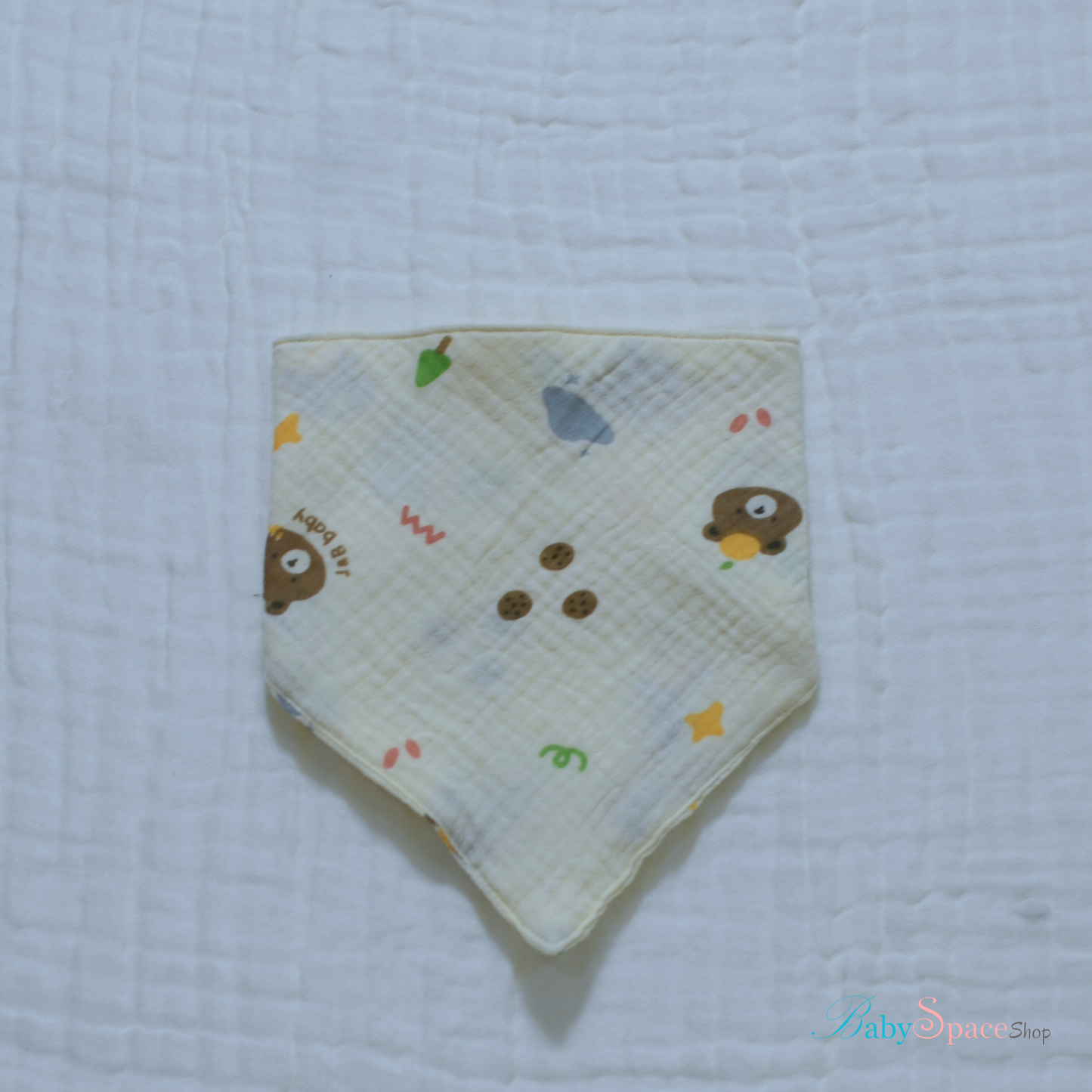 Bandana Baby Bibs with Velcro – 100% Cotton, Double Layered