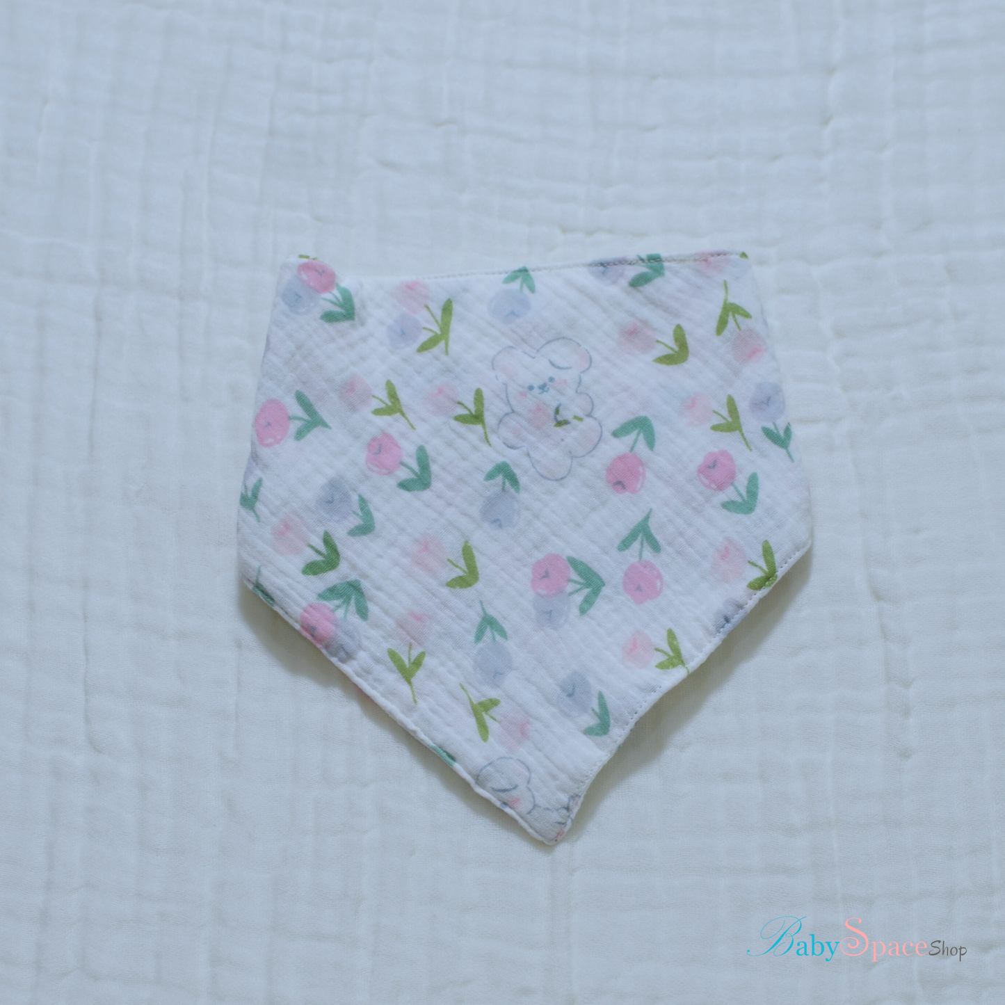 Bandana Baby Bibs with Velcro – 100% Cotton, Double Layered