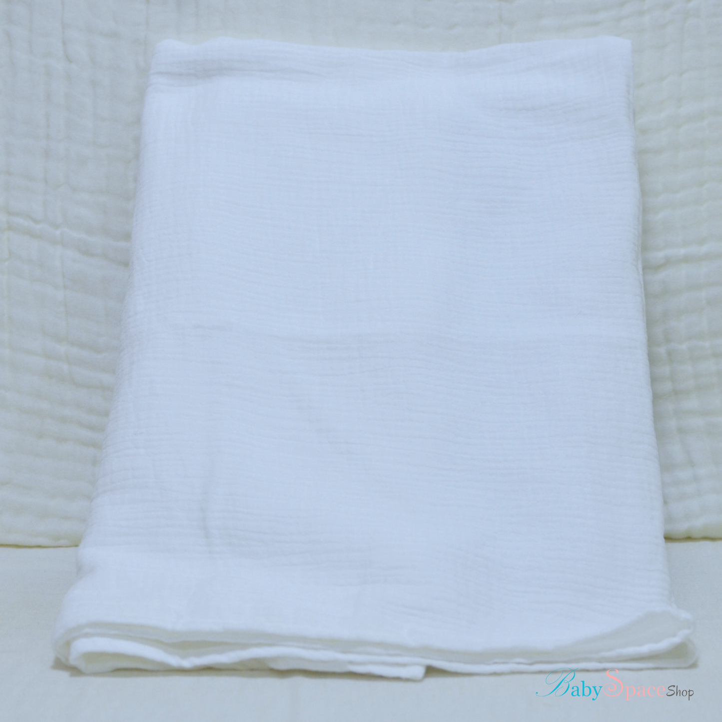 Double Crepe Muslin Cotton Baby Blanket 90x90cm (Colours)