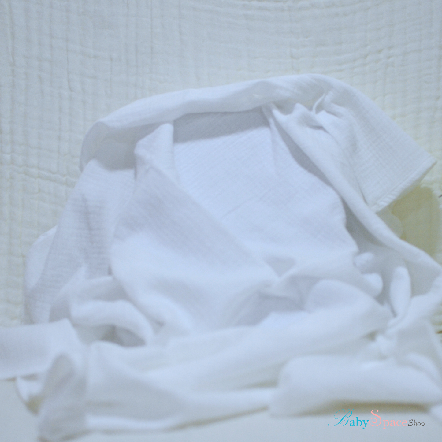 Double Crepe Muslin Cotton Baby Blanket 90x90cm (Colours)