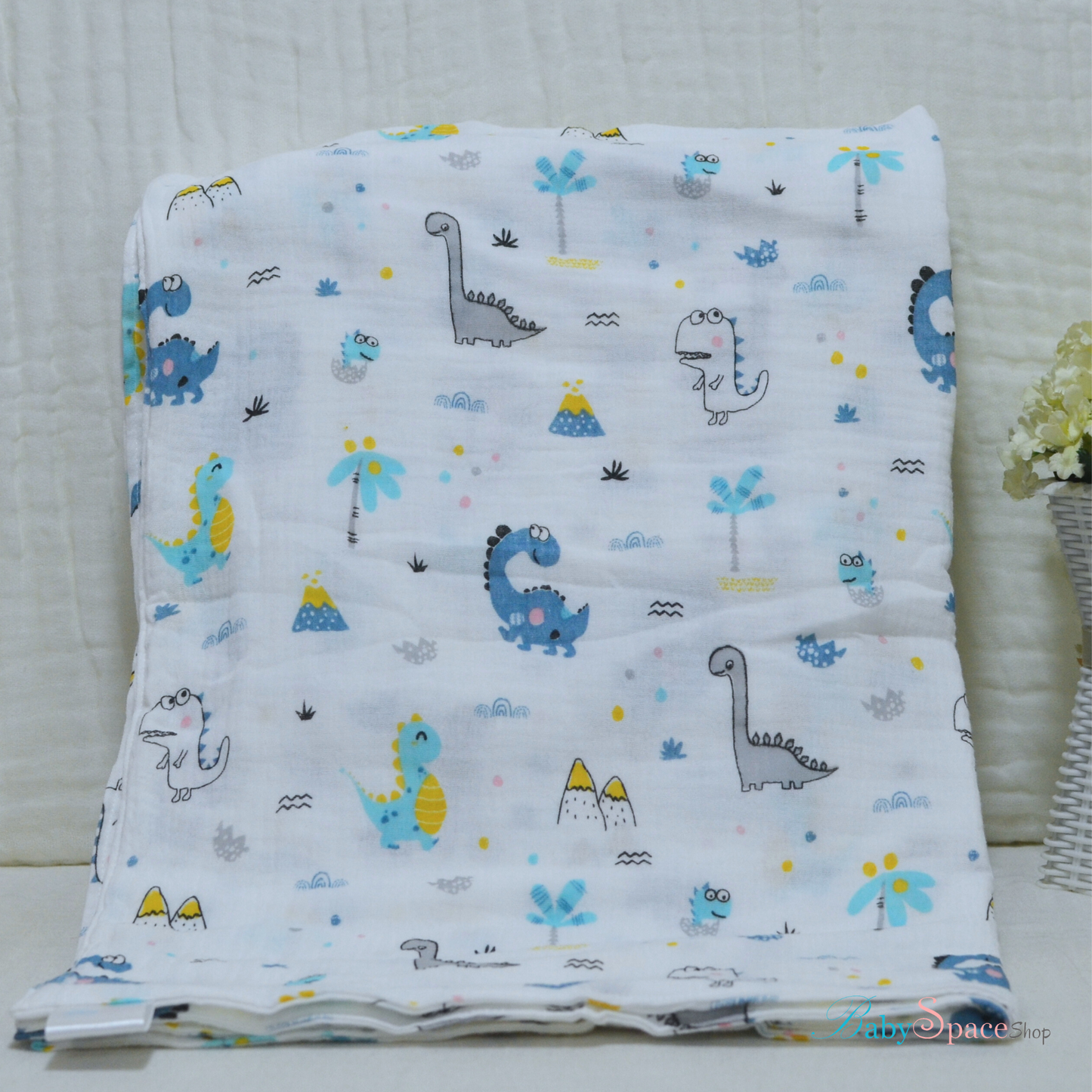 Muslin Baby Blanket 100% Cotton Double Crepe 70x100cm