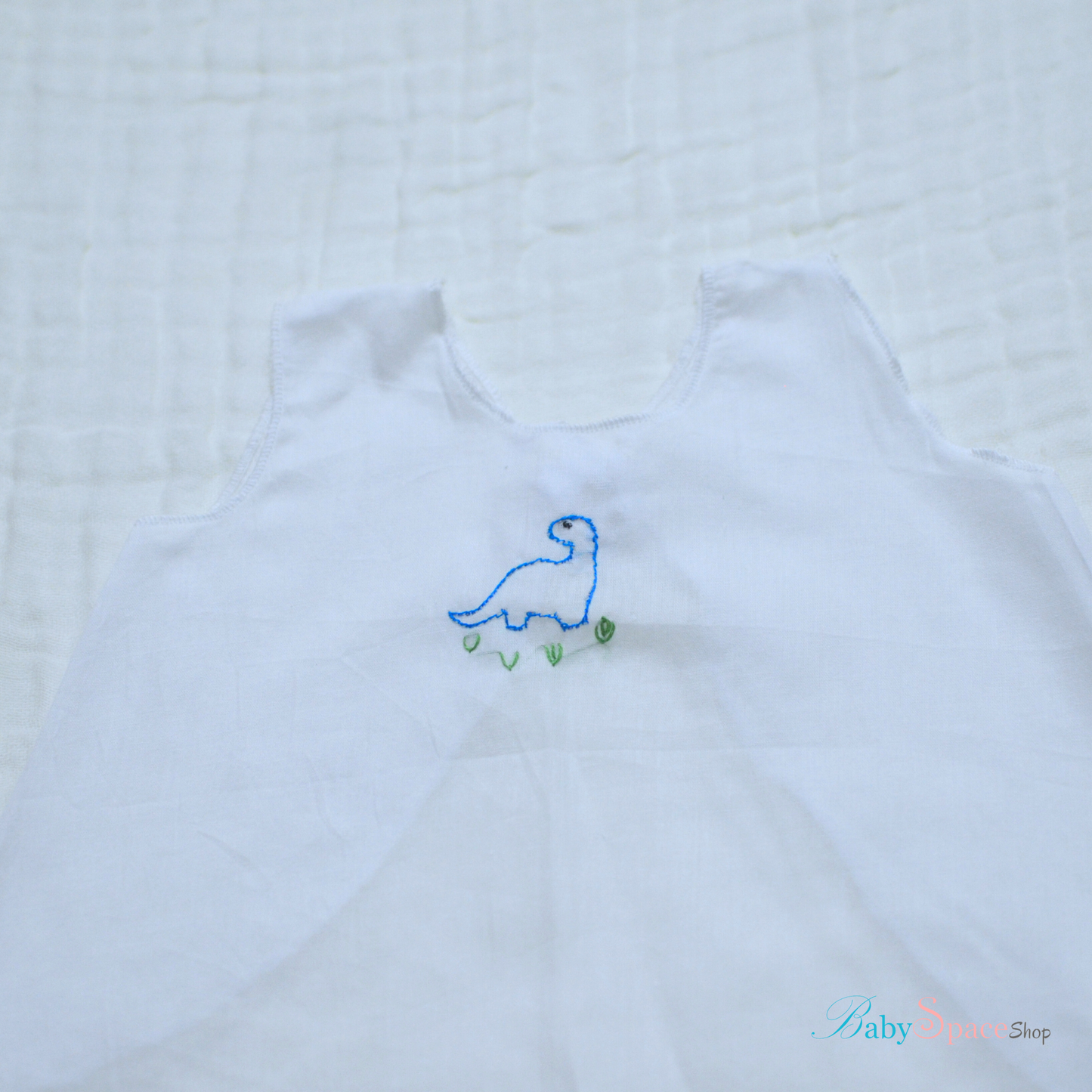 Handmade Muslin Newborn Shirts - Newborn Size (white)