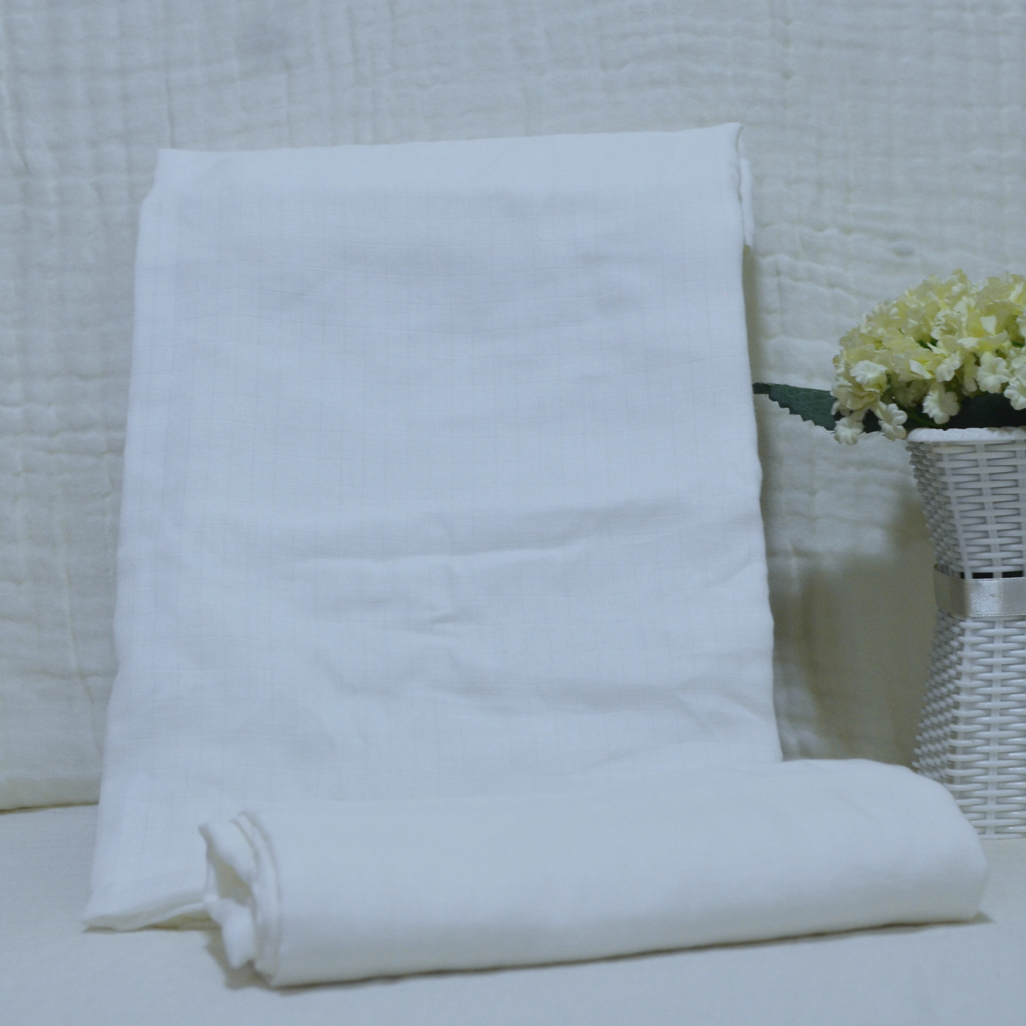 Muslin Cotton Receiving Baby Blanket 90x90cm II