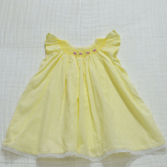 Handmade Smocked Dress Colours - 3 to 6 months