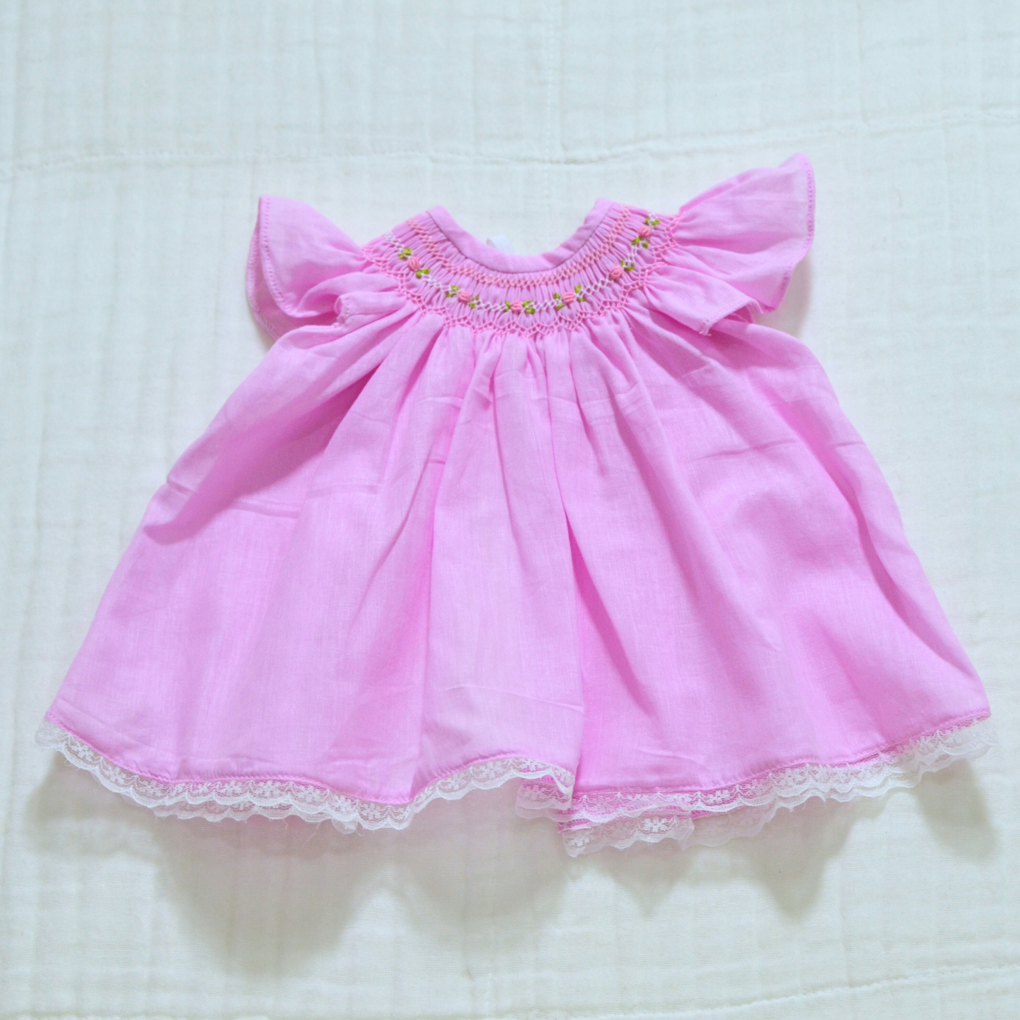Handmade Bishop Smock Newborn Dress (Colours)