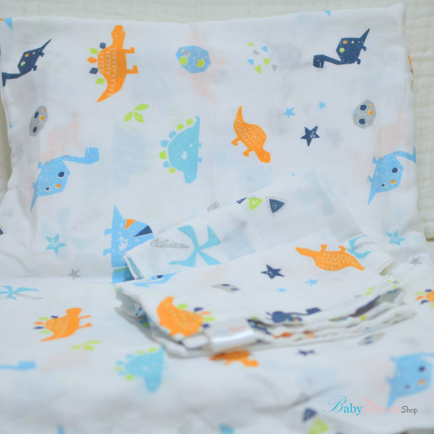 Baby Cot Sheet with 2 Matching Pillow Cases VI