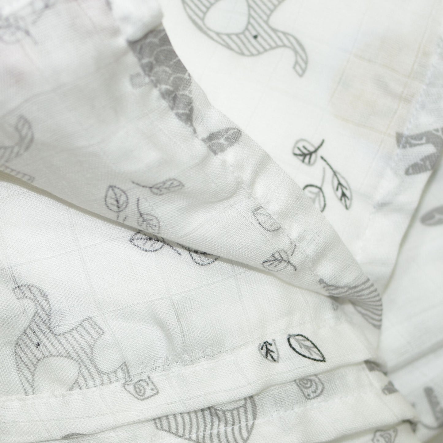 Muslin Swaddle - Printed - 70% Bamboo 30% Cotton 120x120cm