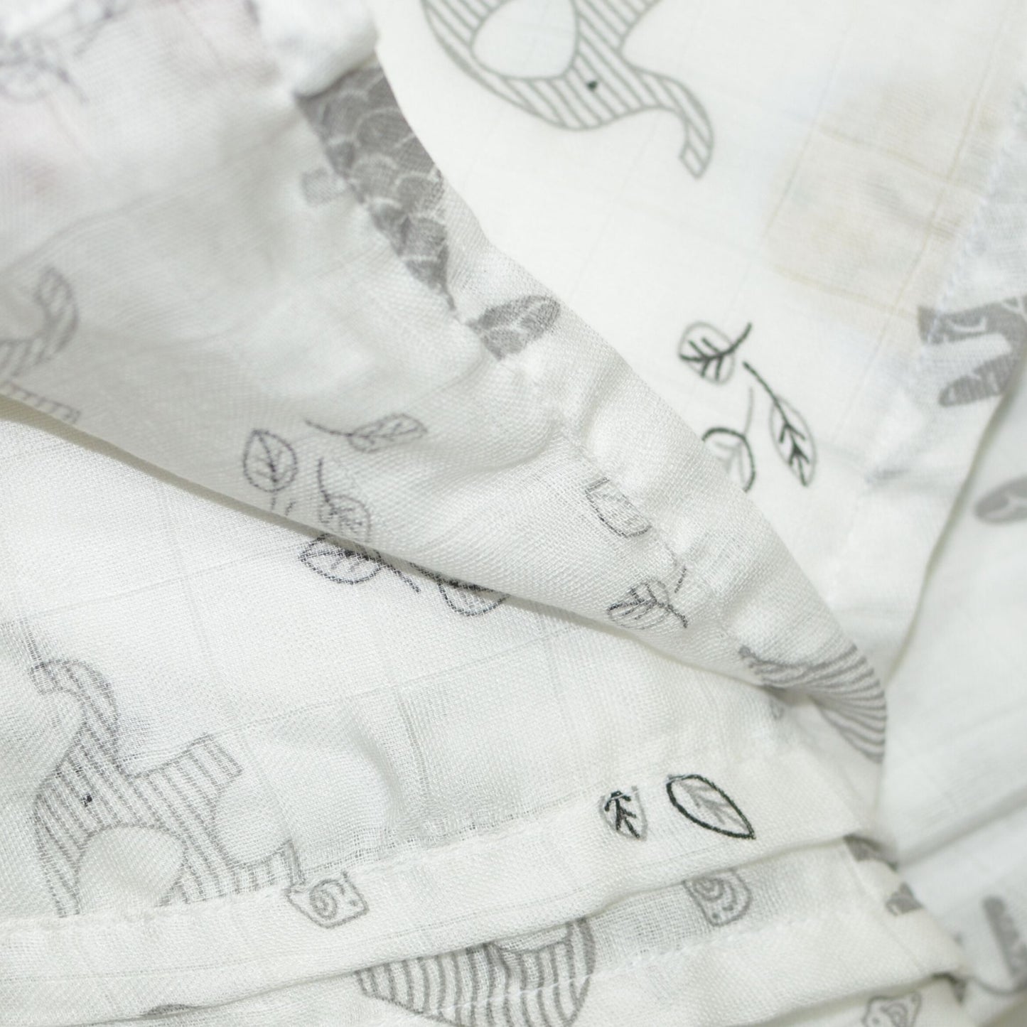 Muslin Swaddle - Printed - 70% Bamboo 30% Cotton 120x120cm