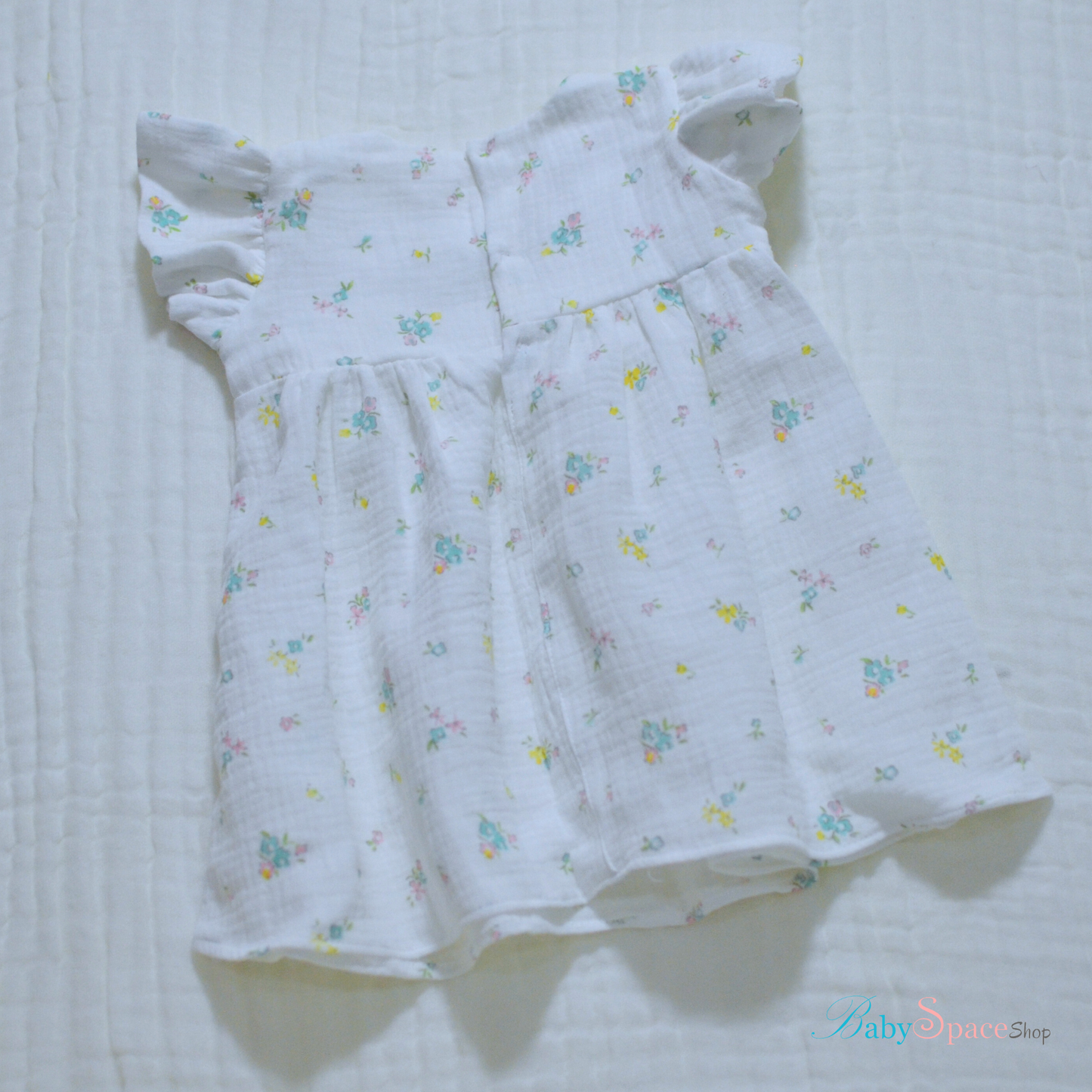 Handmade Muslin Printed Baby Dress - 3 to 6 months (Prints)