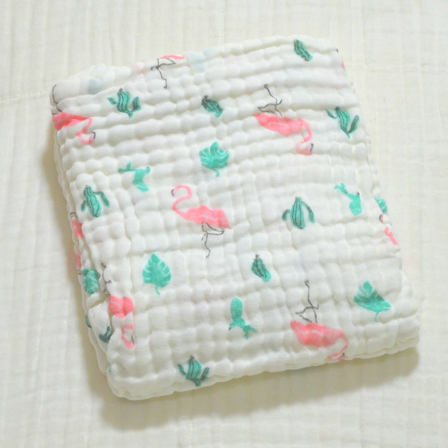 6 Layered Printed Cotton Gauze Baby Blanket/Towel 105x105cm - Collection V