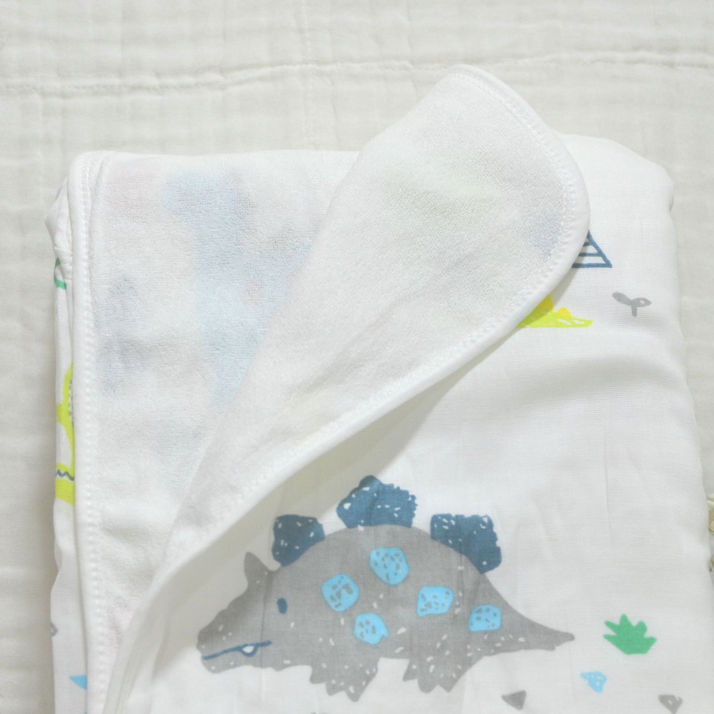 Muslin Cotton and Terry Baby Towel - 90x90cm