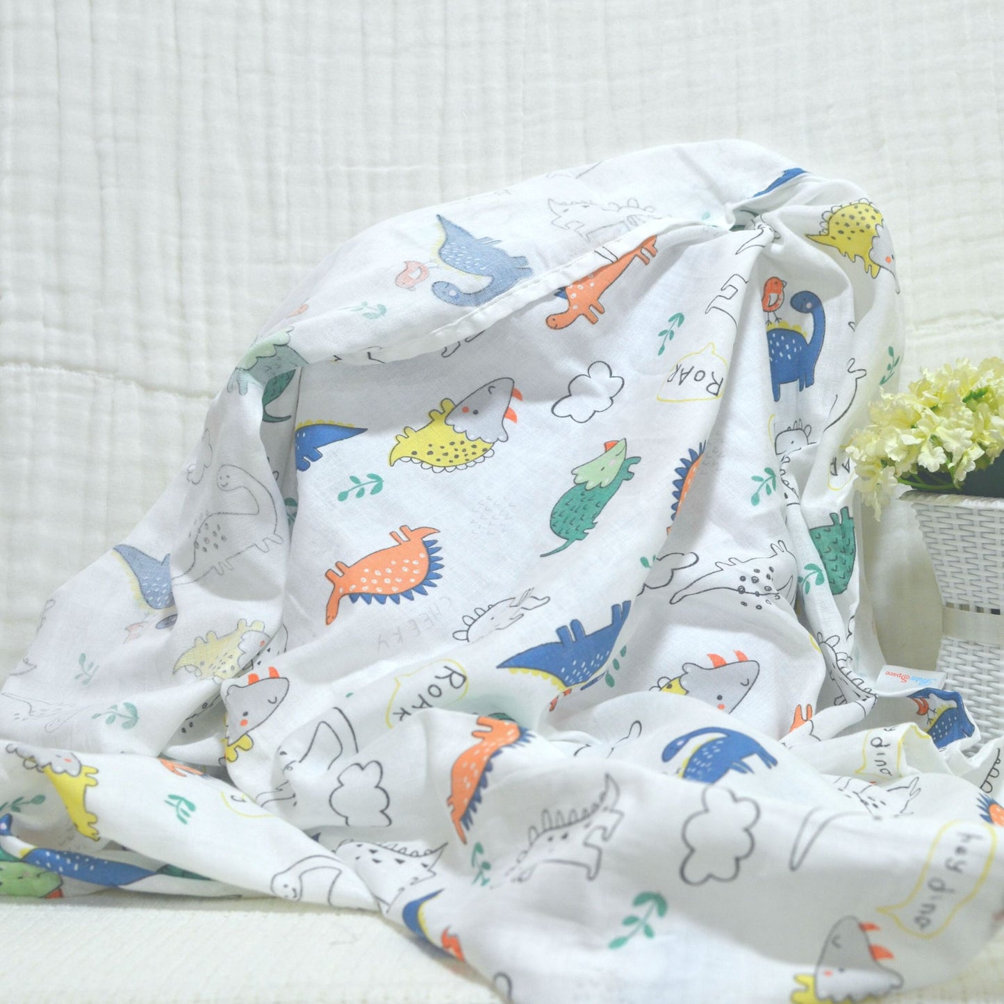 Muslin Swaddle Blankets - Plain 120 x 120 cm Collection II