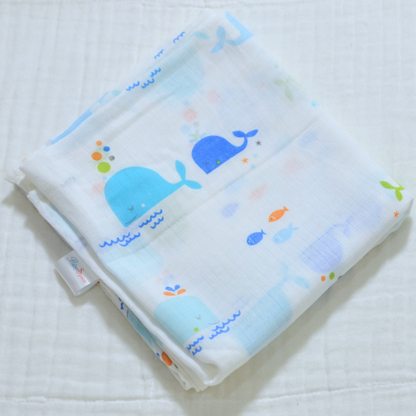 Muslin Cotton Receiving Baby Blanket 90x90cm