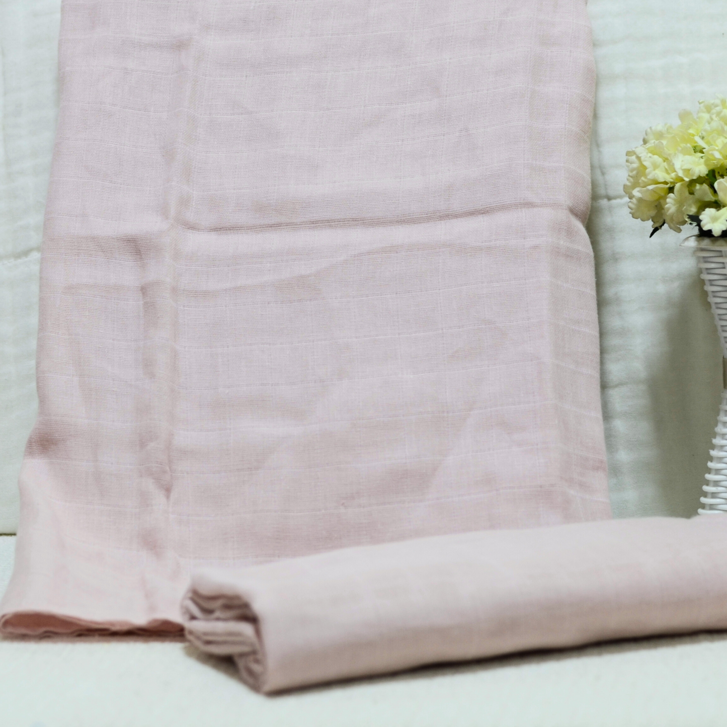 Muslin Receiving Baby Blanket 70x100cm Plain | 100% Cotton