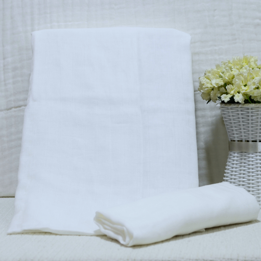 Muslin Receiving Baby Blanket 70x100cm Plain | 100% Cotton