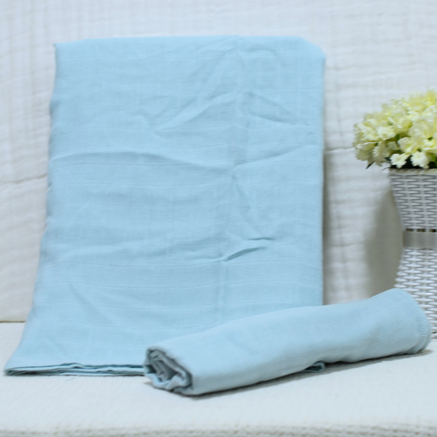 Muslin Receiving Baby Blanket 70x100cm Plain | 100% Cotton