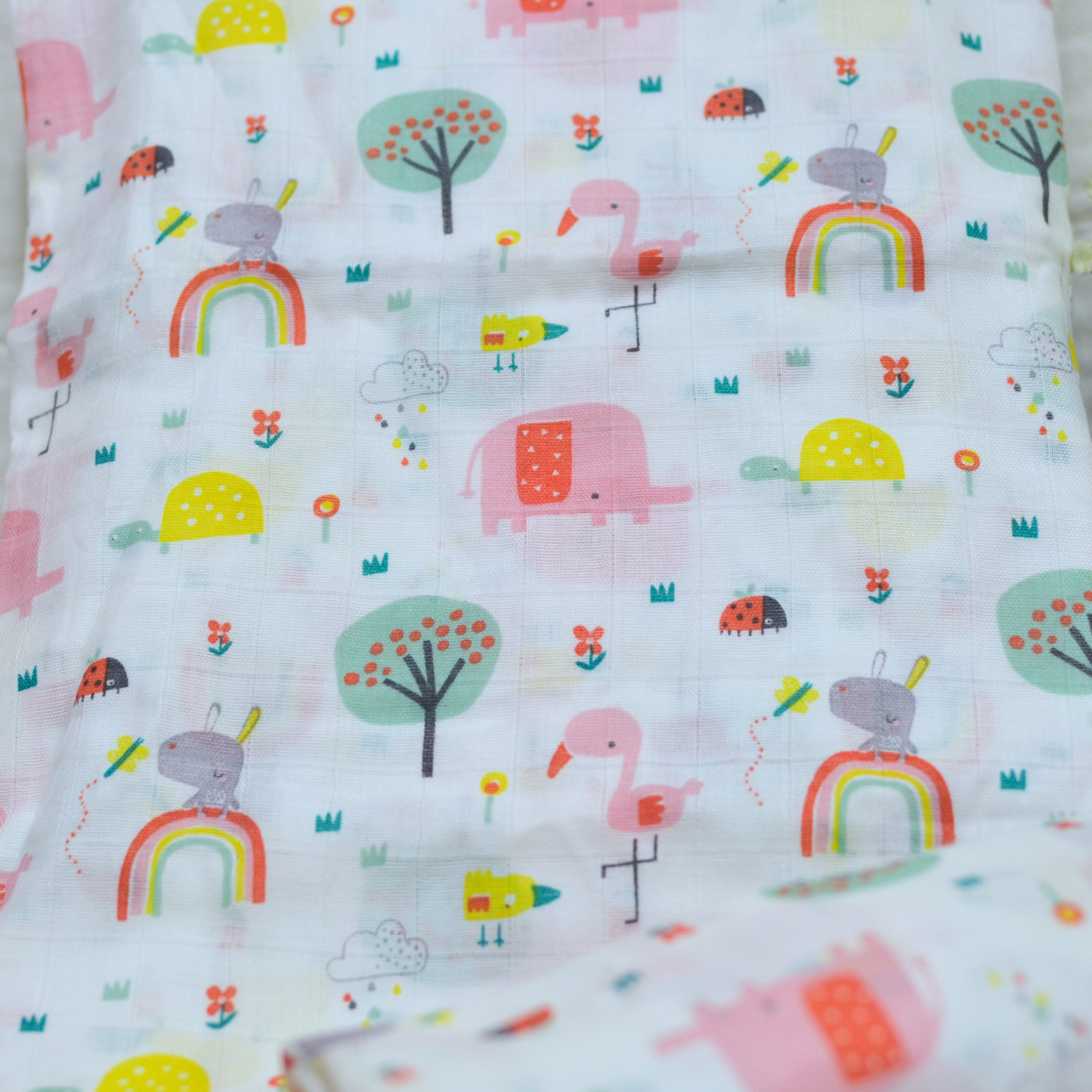 Muslin Swaddle - Printed - 70% Bamboo 30% Cotton 120x120cm II