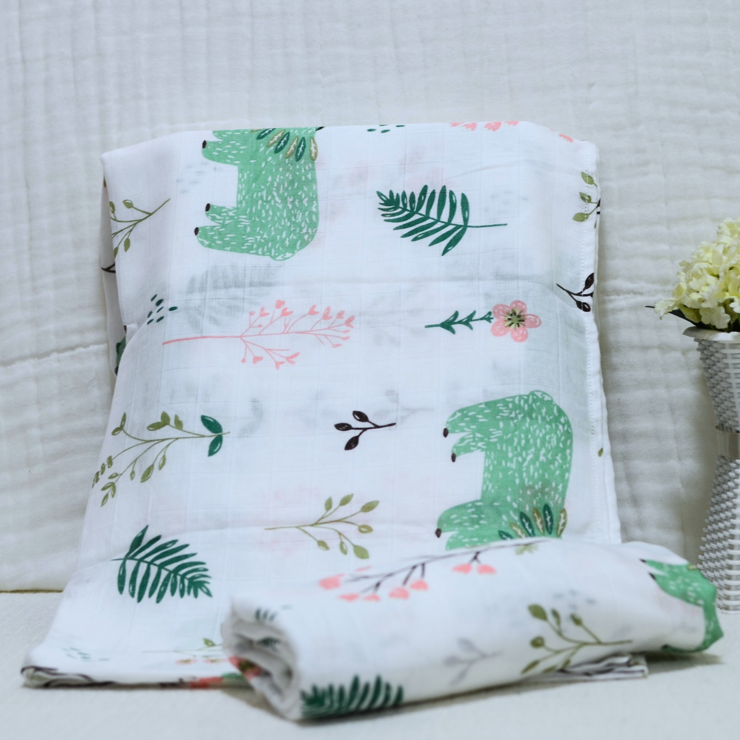Muslin Swaddle - Printed - 70% Bamboo 30% Cotton 120x120cm II