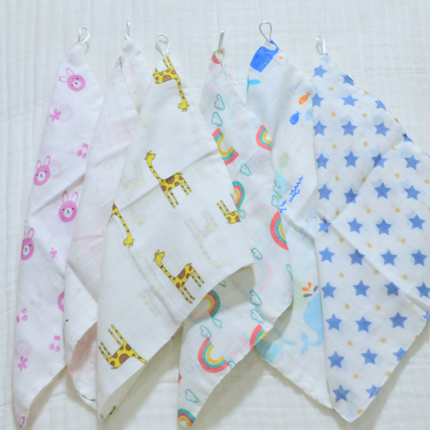 Muslin Wash Cloths 12"x12" - 3 pack