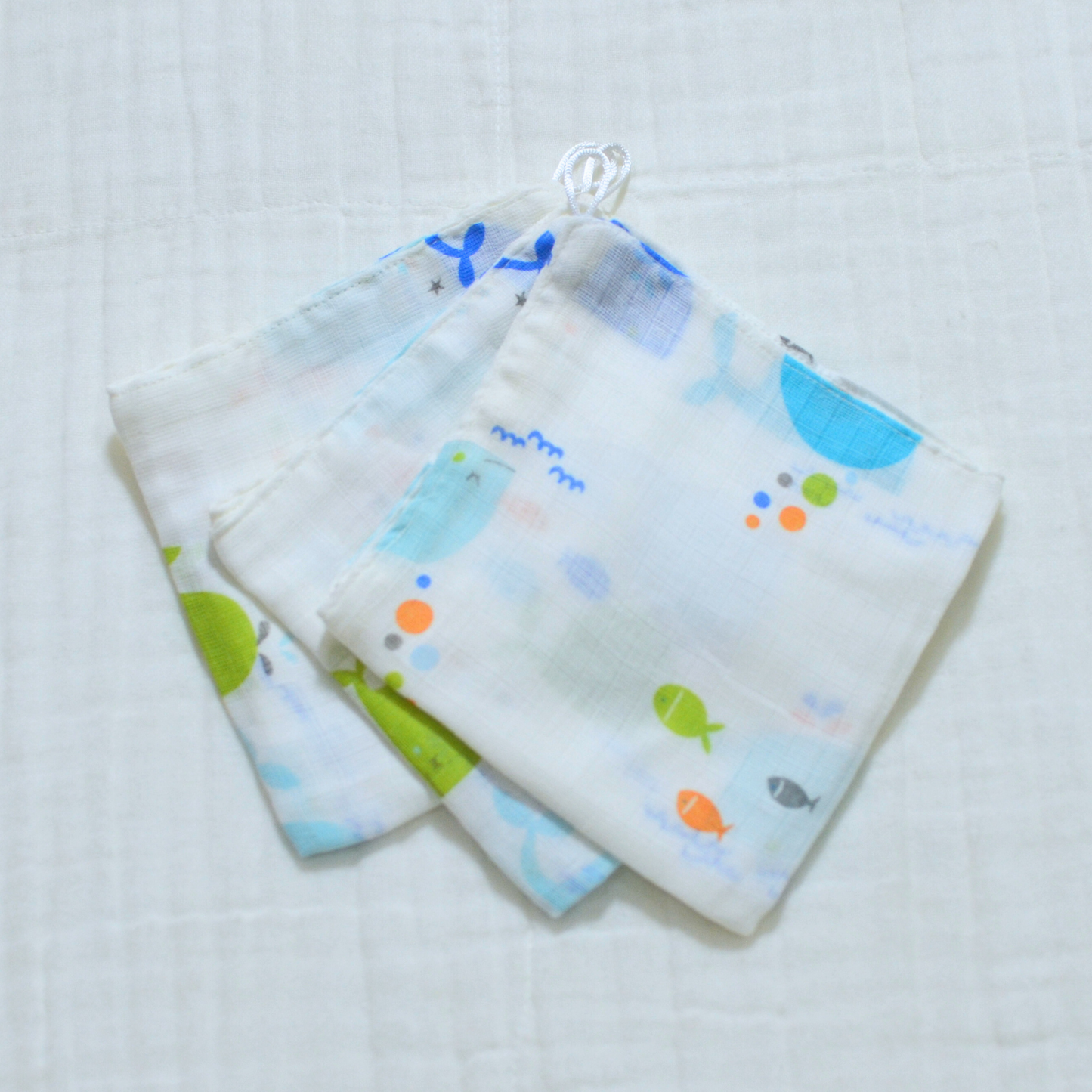 Muslin Wash Cloths 12"x12" - 3 pack