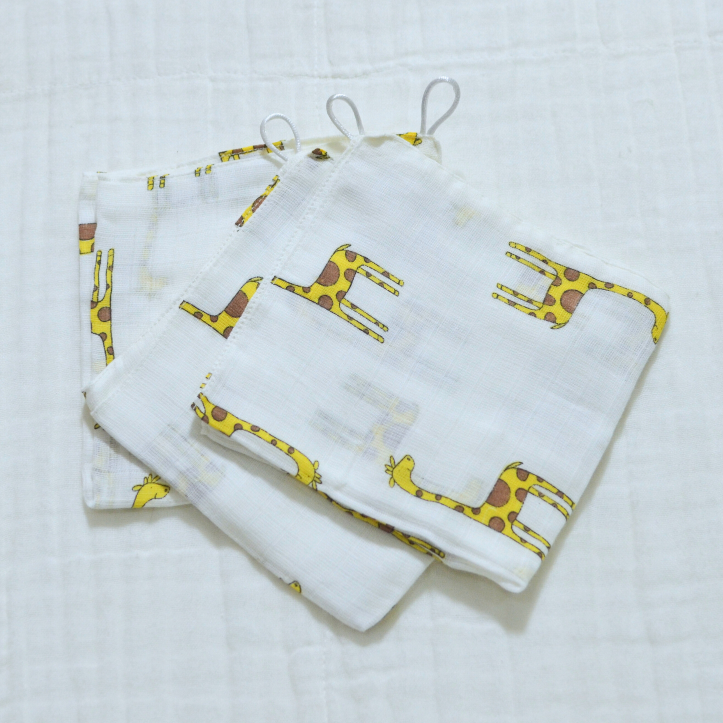 Muslin Wash Cloths 12"x12" - 3 pack