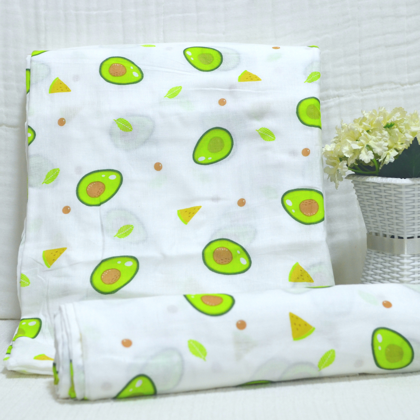 Muslin Swaddle Blankets - Plain 120 x 120 cm Collection II