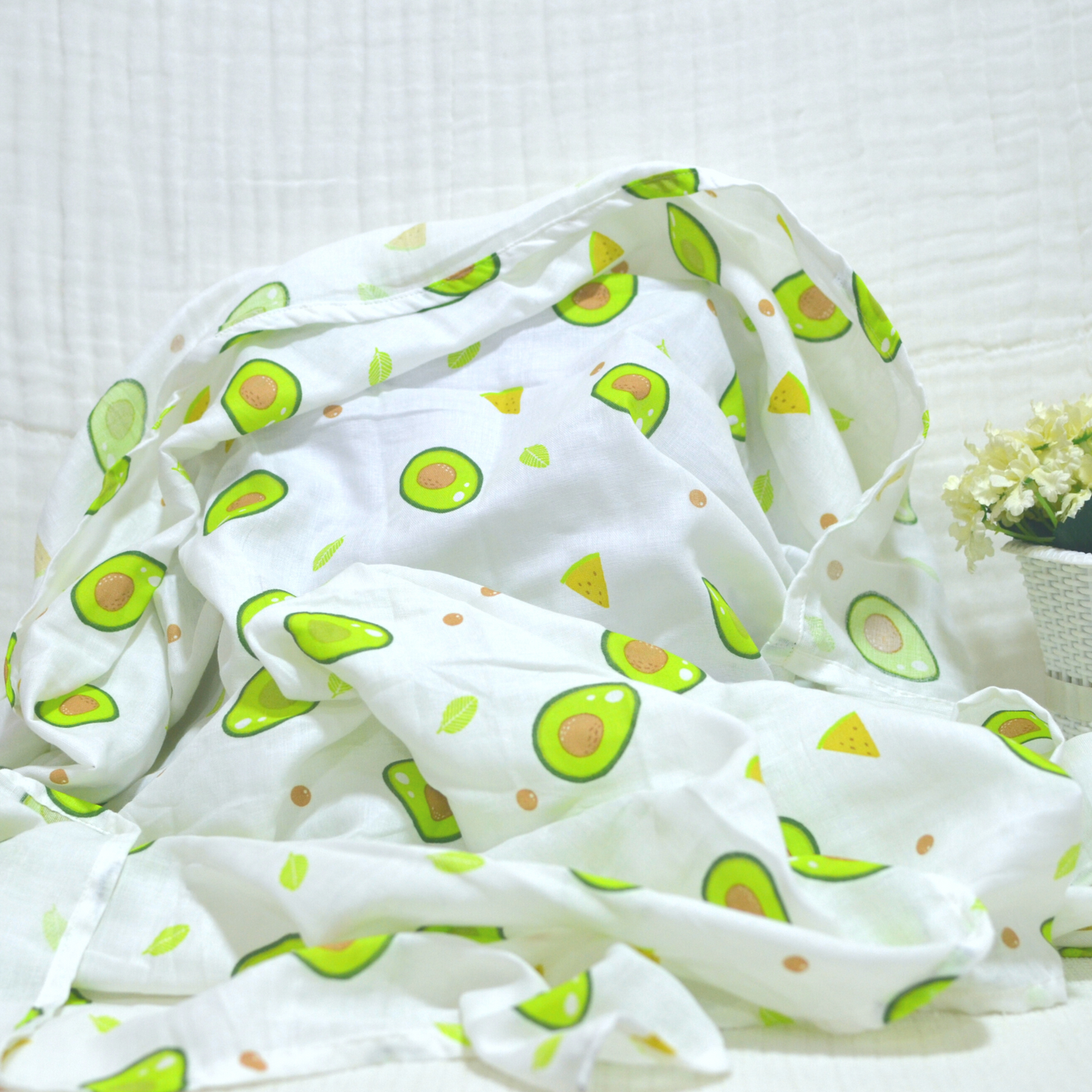 Muslin Swaddle Blankets - Plain 120 x 120 cm Collection II