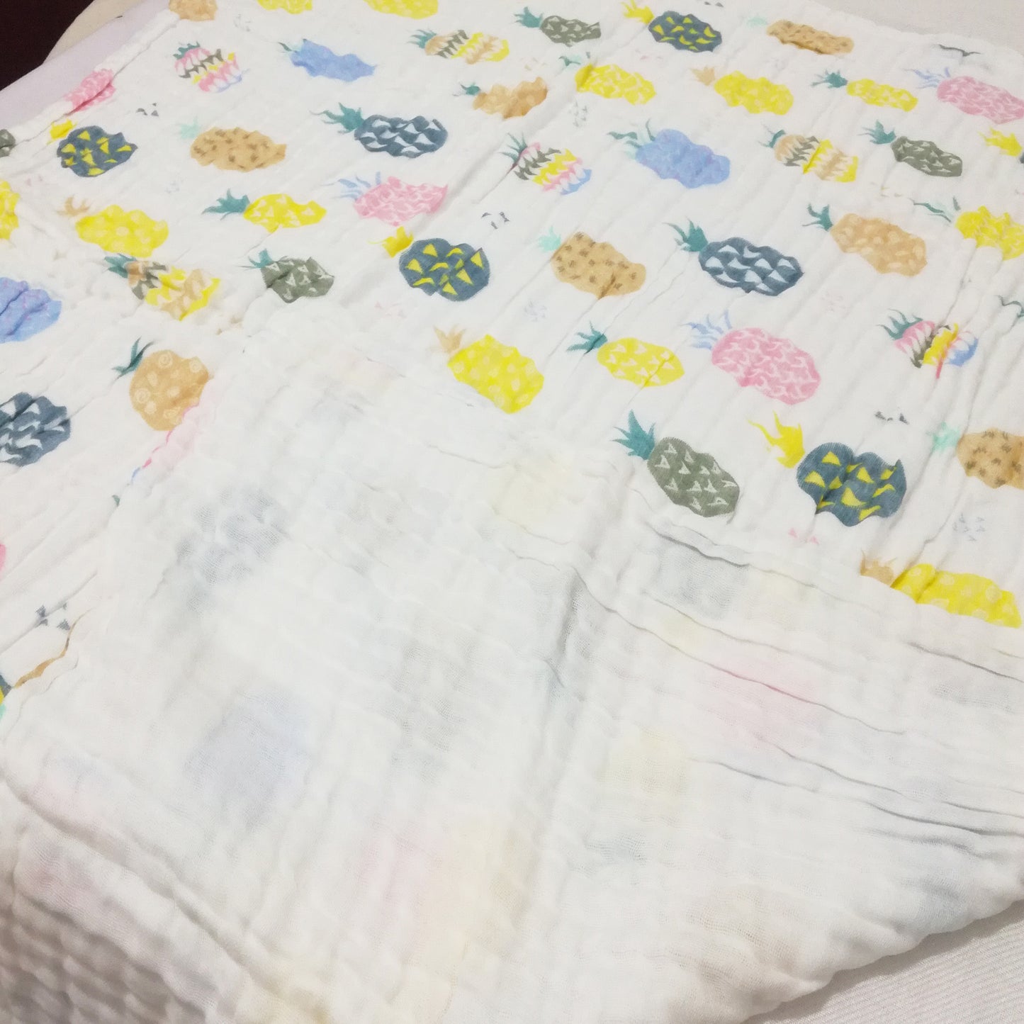6 Layered Printed Cotton Gauze Baby Blanket/Towel 105x105cm - Collection V
