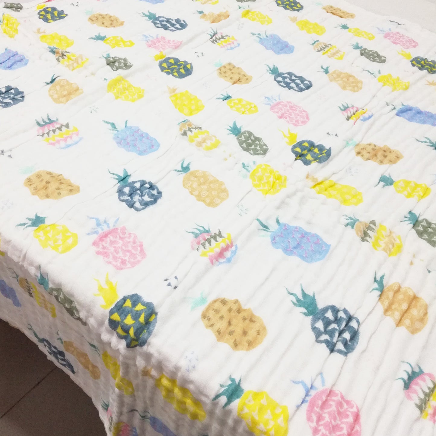 6 Layered Printed Cotton Gauze Baby Blanket/Towel 105x105cm - Collection V