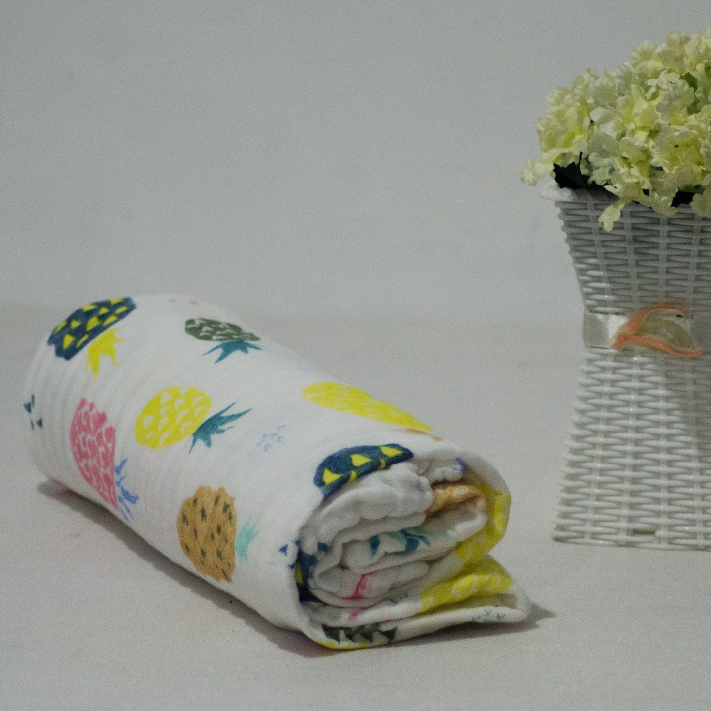 6 Layered Printed Cotton Gauze Baby Blanket/Towel 105x105cm - Collection V