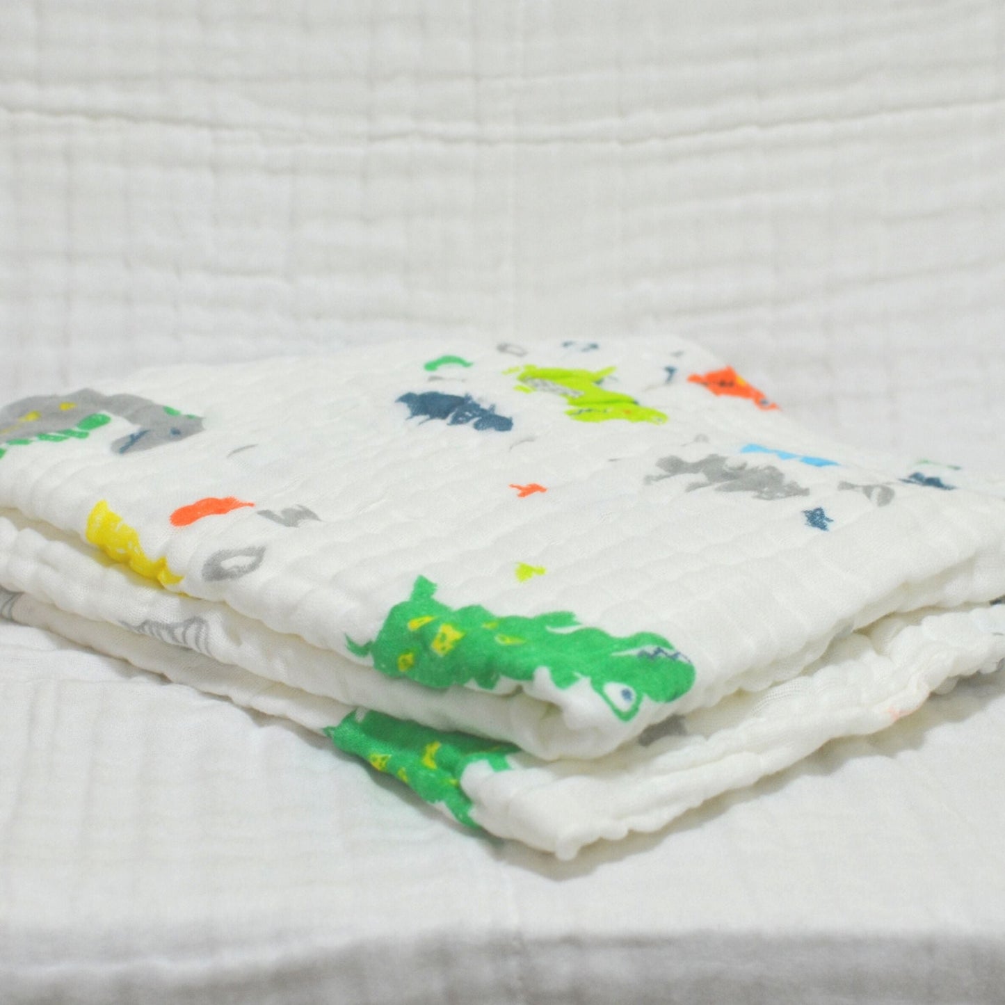 6 Layered Printed Cotton Gauze Baby Blanket/Towel 105x105cm - Collection V