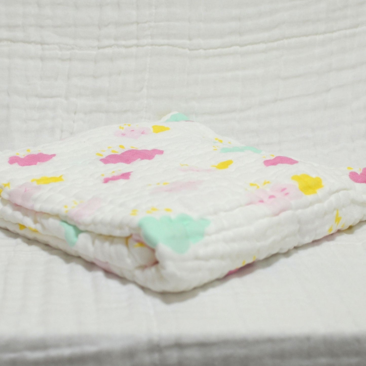 6 Layered Printed Cotton Gauze Baby Blanket/Towel 105x105cm - Collection V