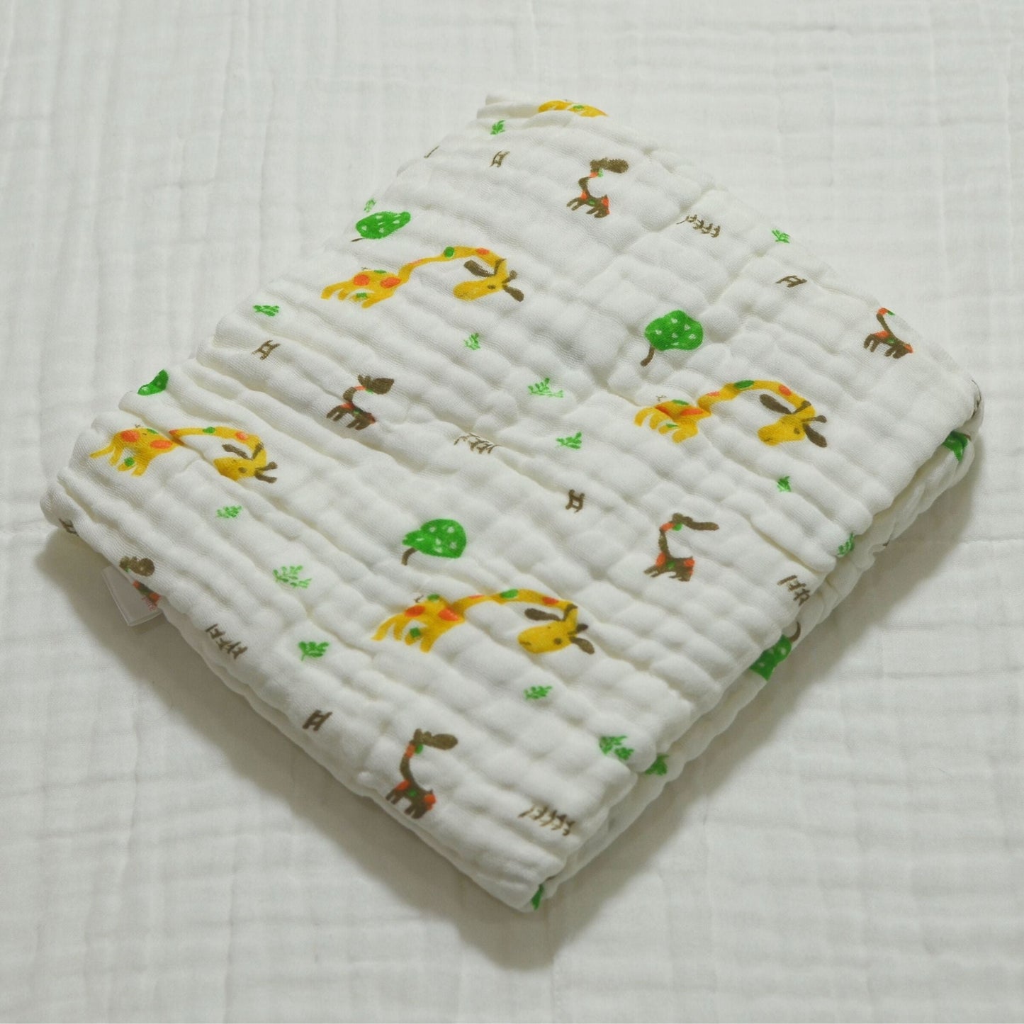 6 Layered Printed Cotton Gauze Baby Blanket/Towel 105x105cm - Collection V