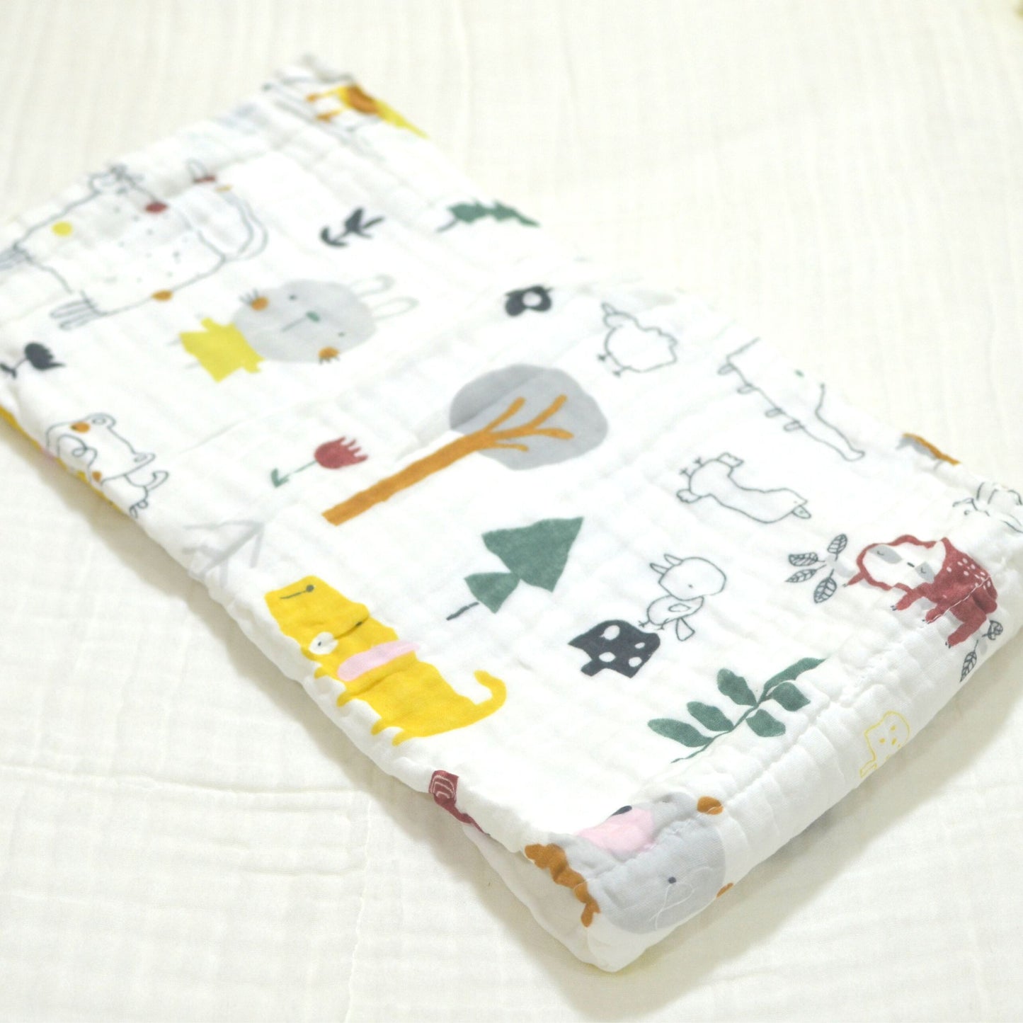 6 Layered Muslin Baby Blanket 100x100cm