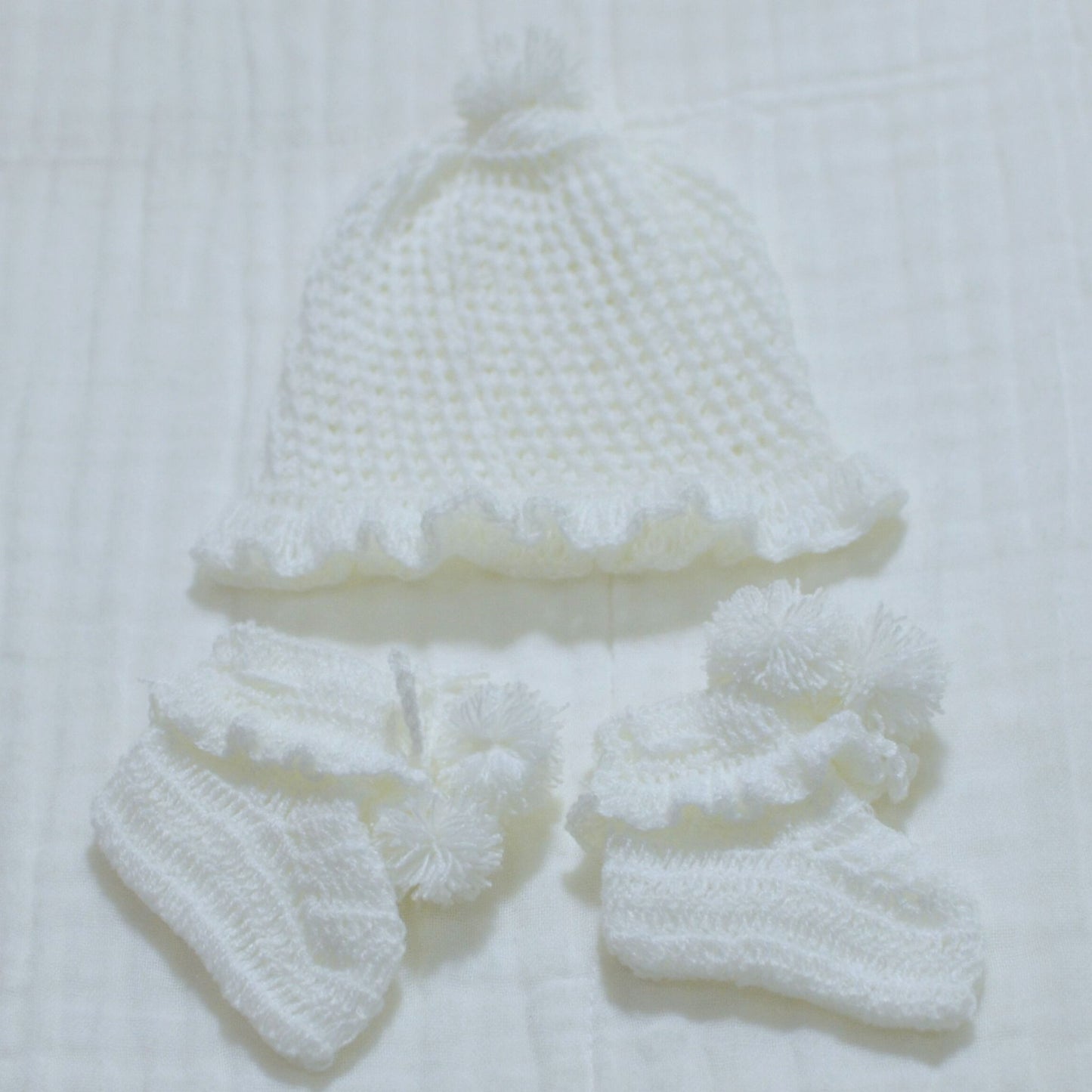 Crochet Baby Socks - Newborn Cotton