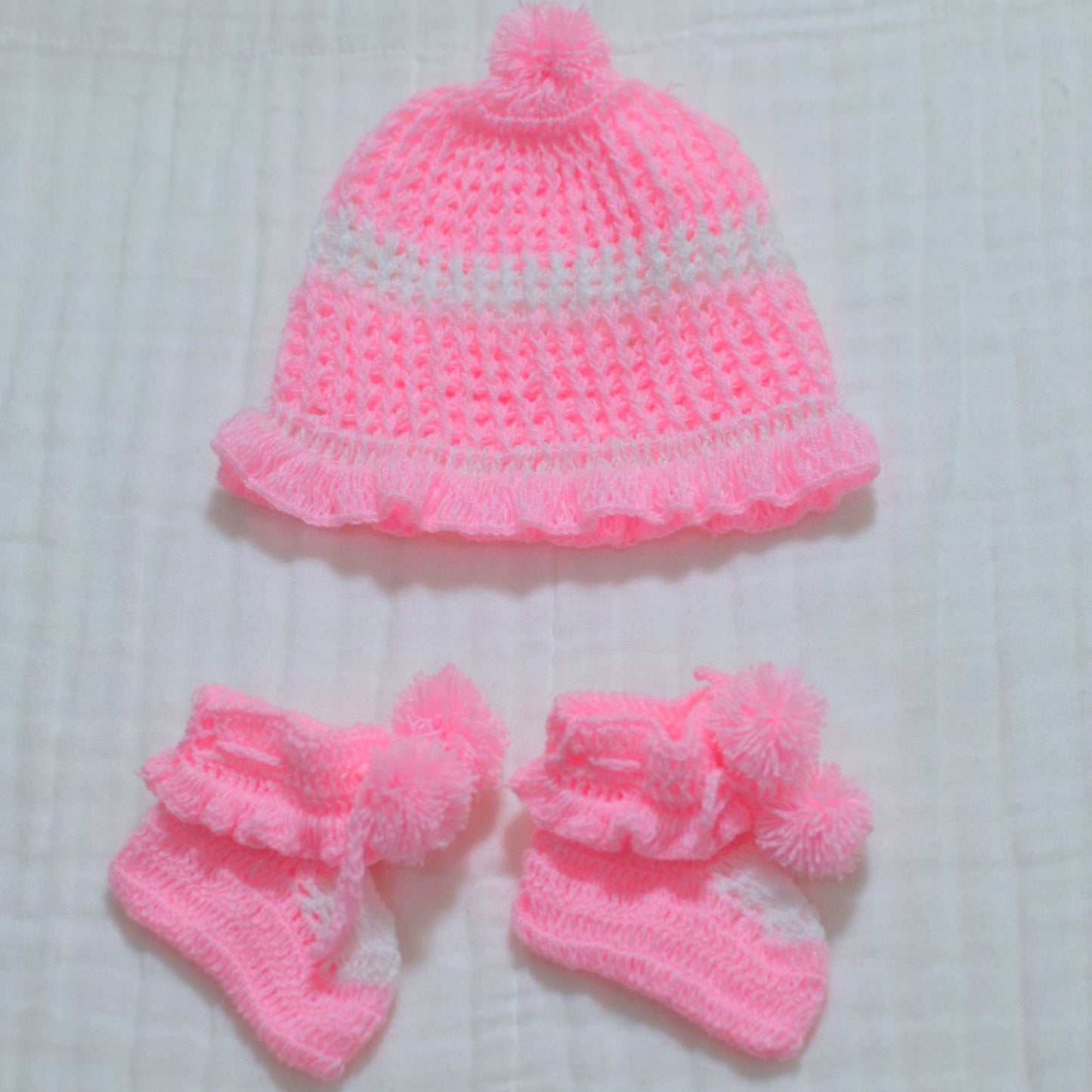 Crochet Baby Socks - Newborn Cotton