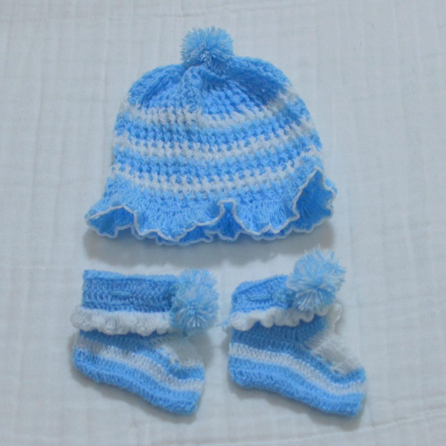 Crochet Baby Socks - Newborn Cotton