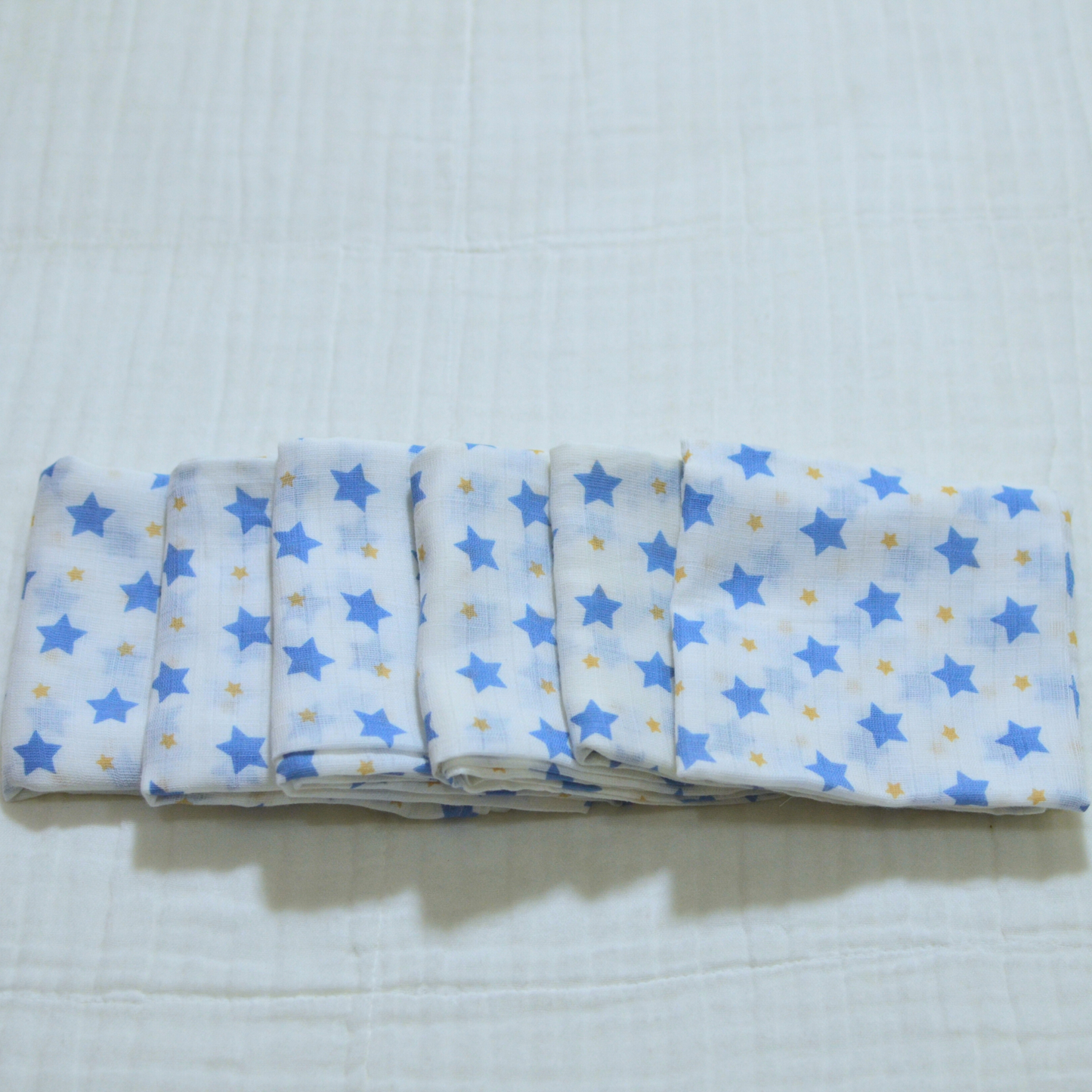 Muslin Cloth Nappies 6 Pack - 21" x 21"