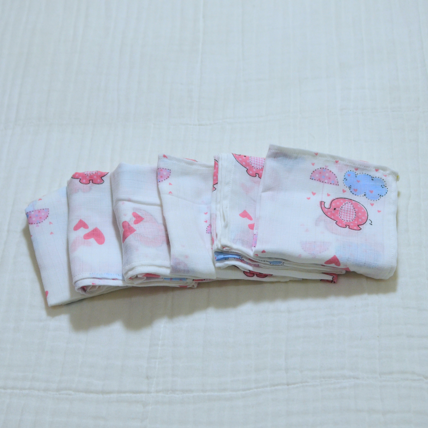 Muslin Cloth Nappies 6 Pack - 21" x 21"