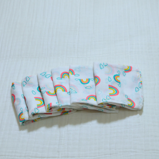 Muslin Cloth Nappies 6 Pack - 21" x 21"
