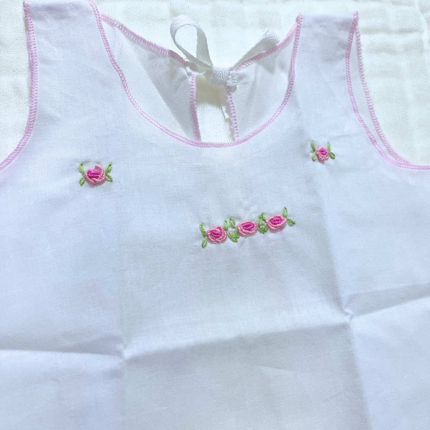 Handmade Newborn Shirt/Dress - Muslin VIII