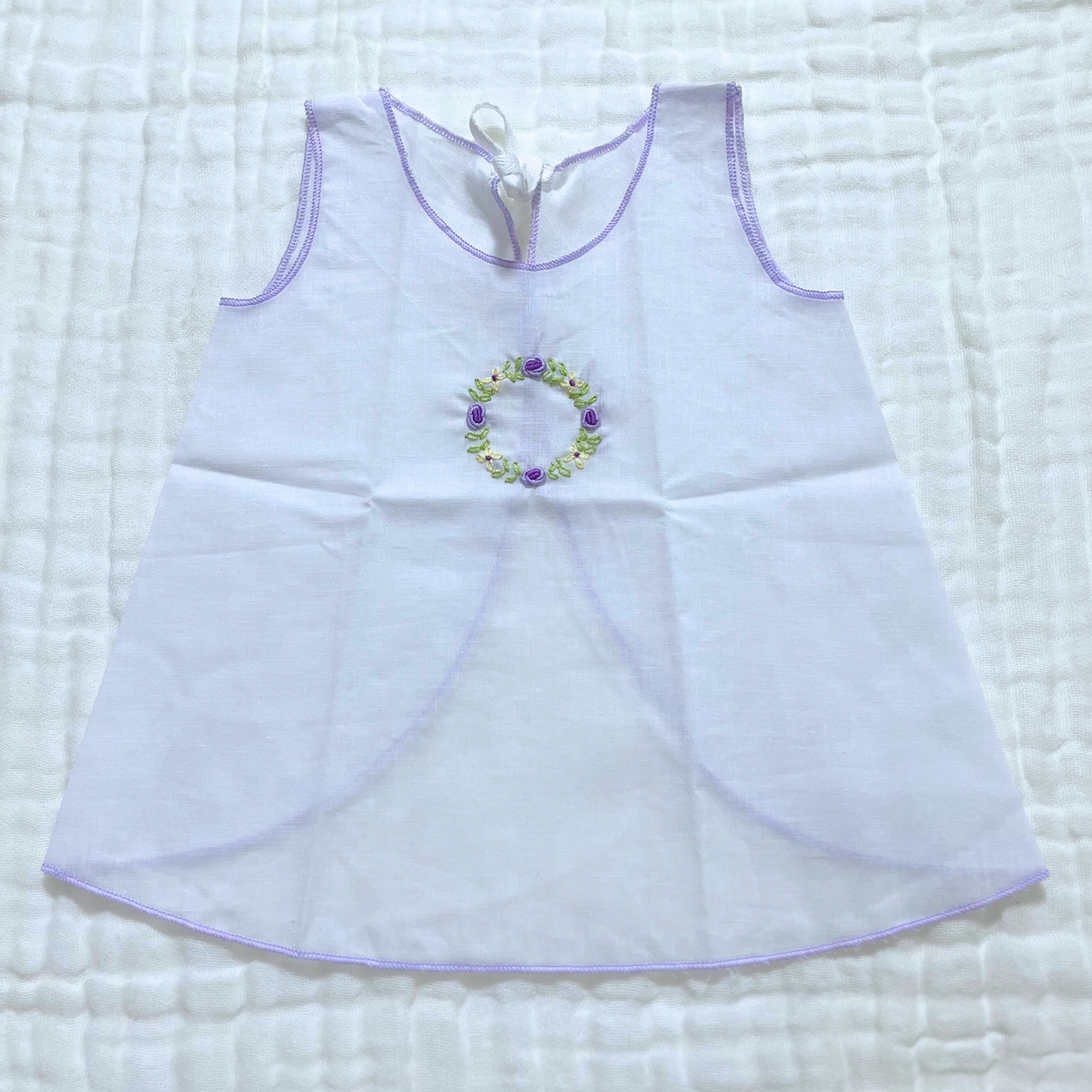 Handmade Newborn Shirt/Dress - Muslin VIII