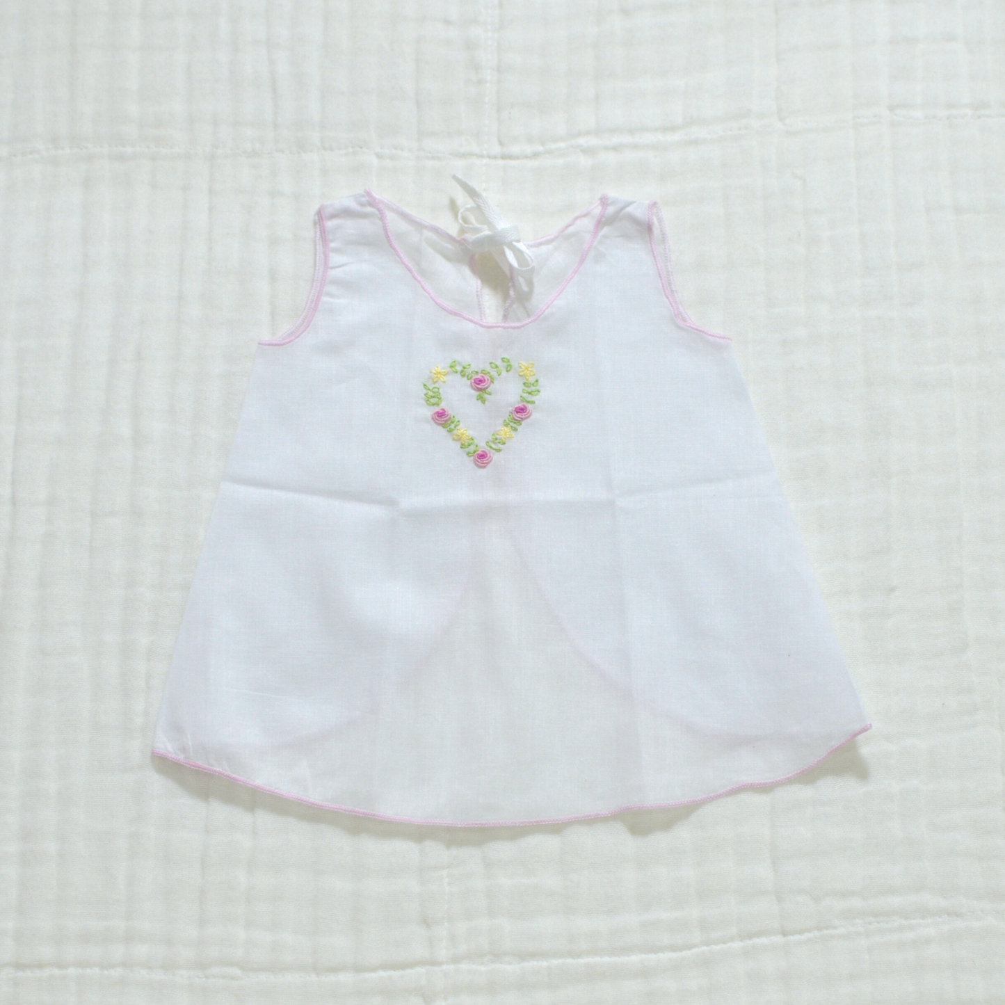 Handmade Newborn Shirt/Dress - Muslin VIII