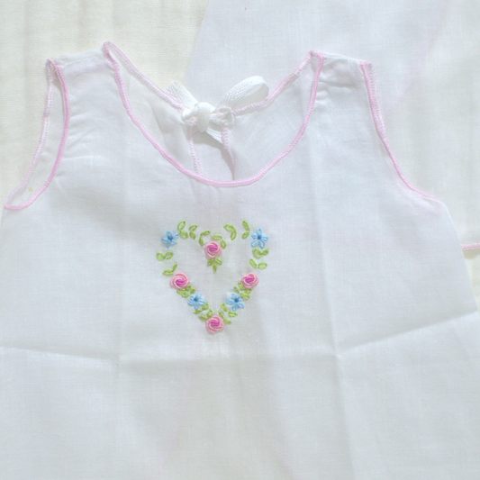 Handmade Newborn Shirt/Dress - Muslin VIII